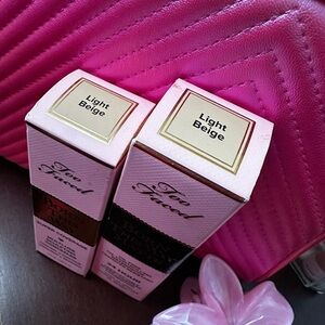 Too Faced Foundation & Concealer in “Light Beige”